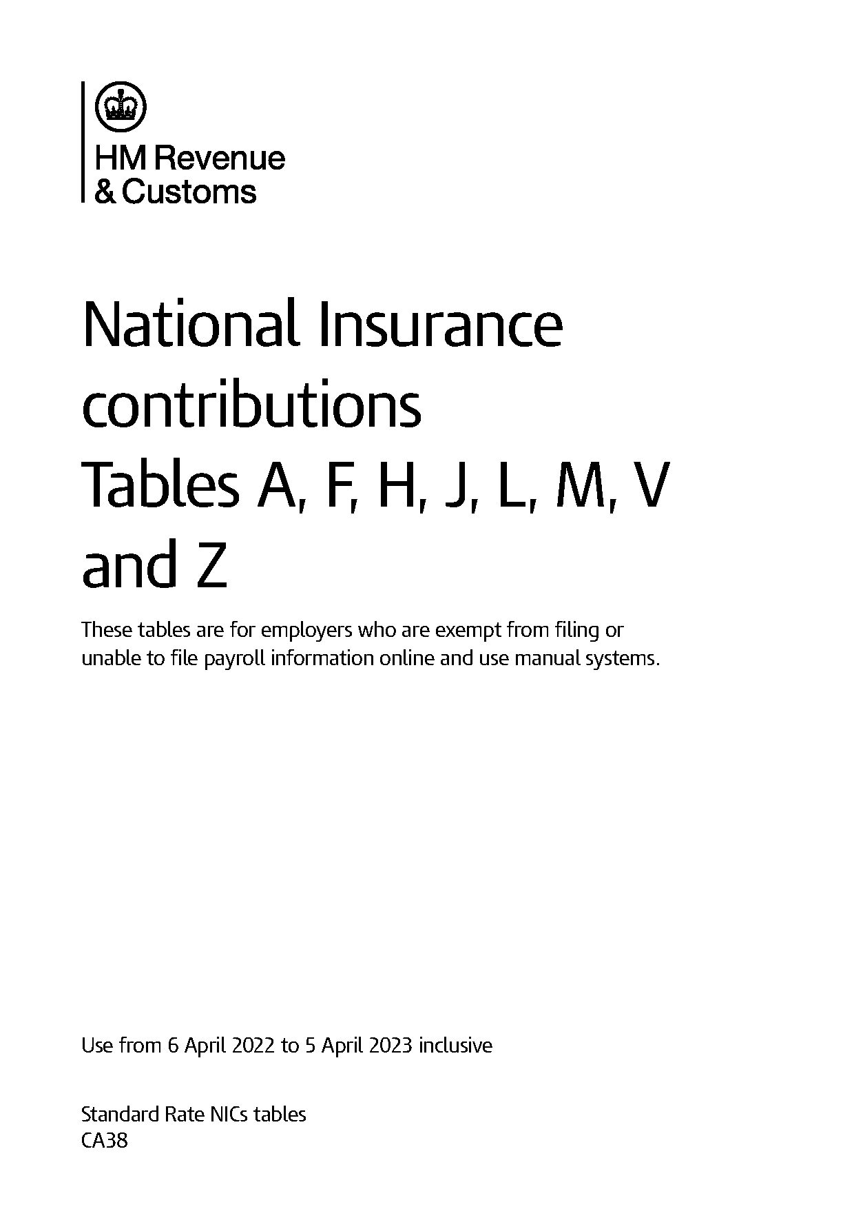 hmrc national insurance contributions letter