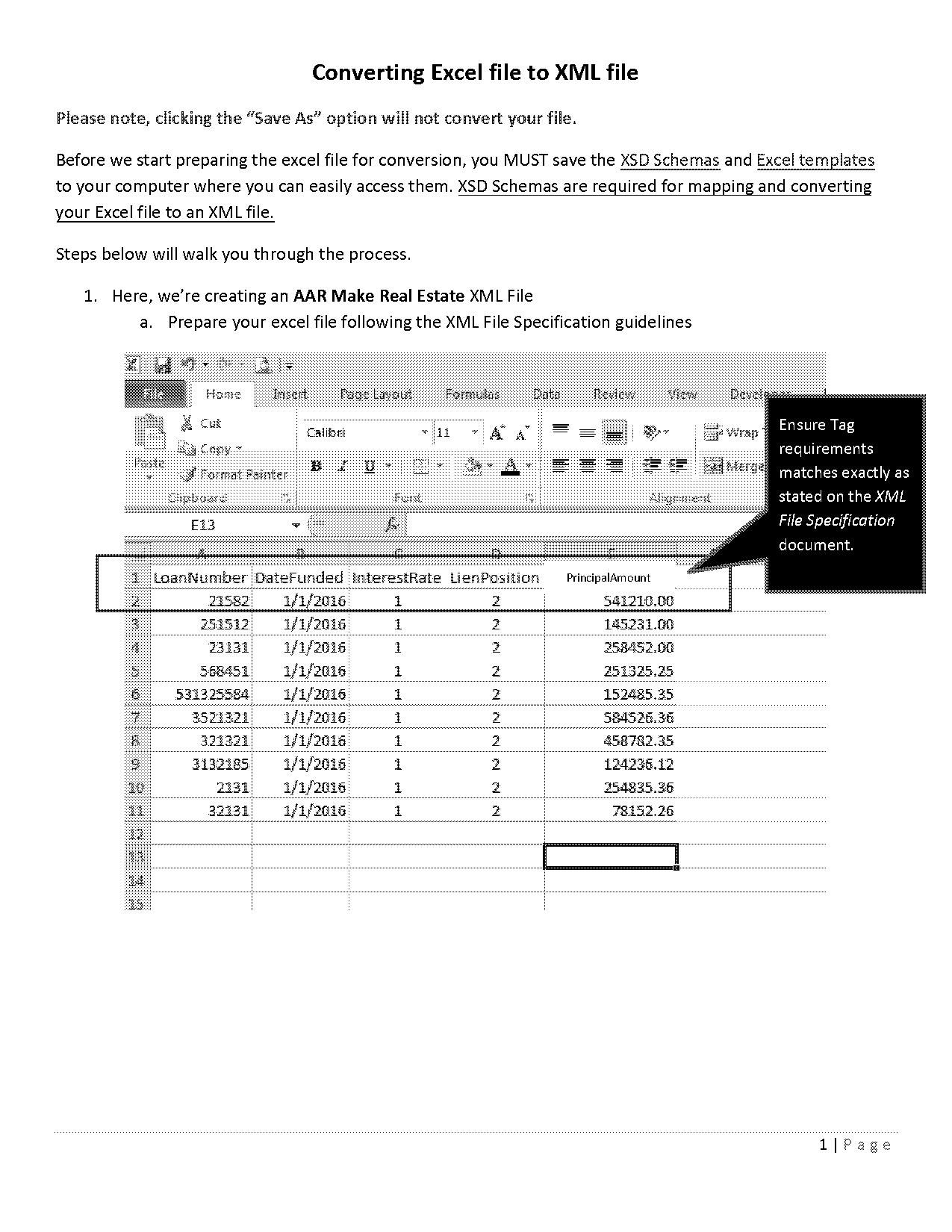 convert xml file to excel spreadsheet