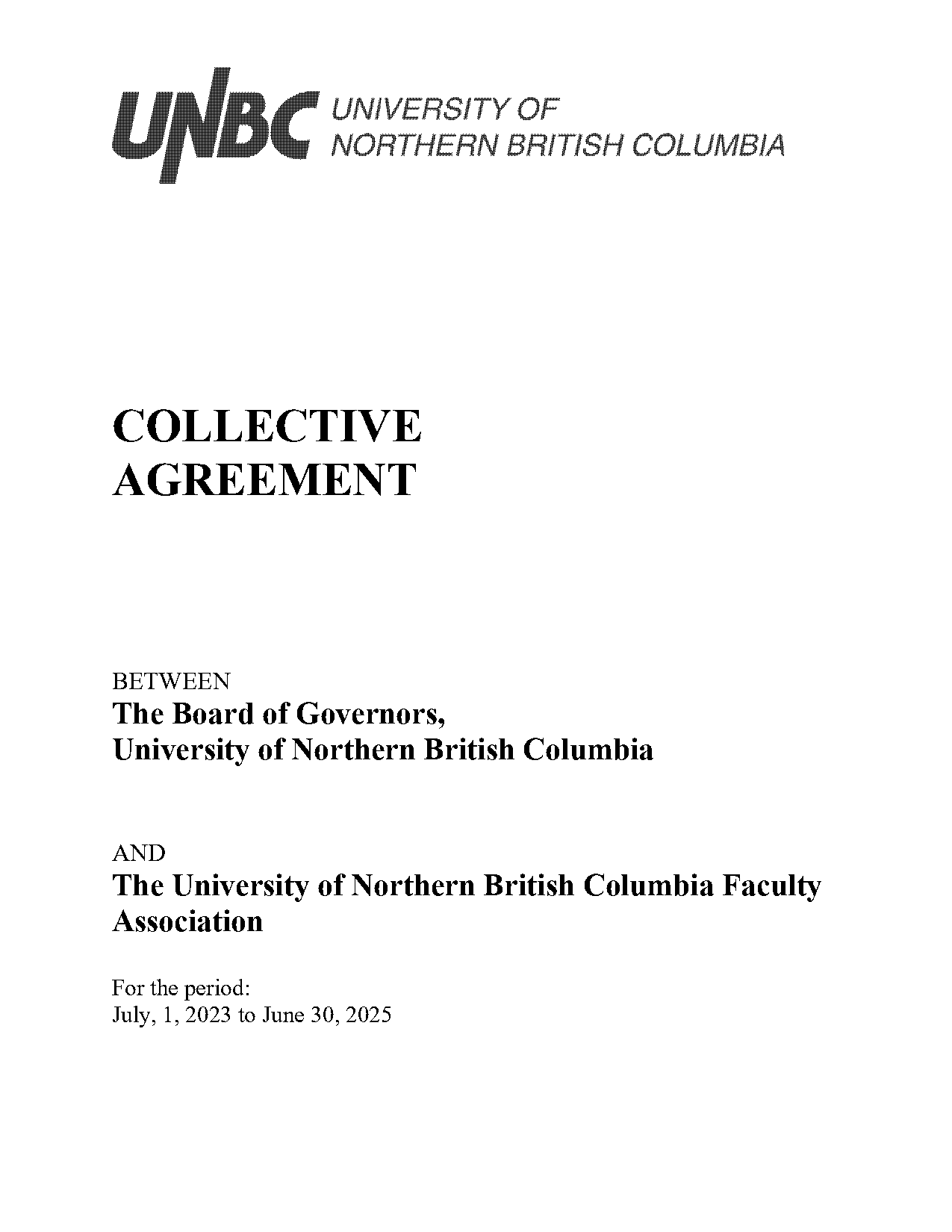 ubc faculty association collective agreement