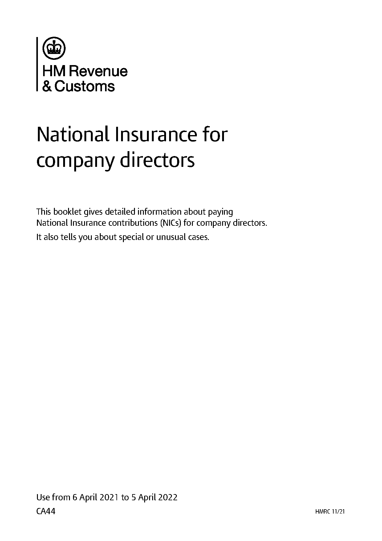 hmrc national insurance contributions letter