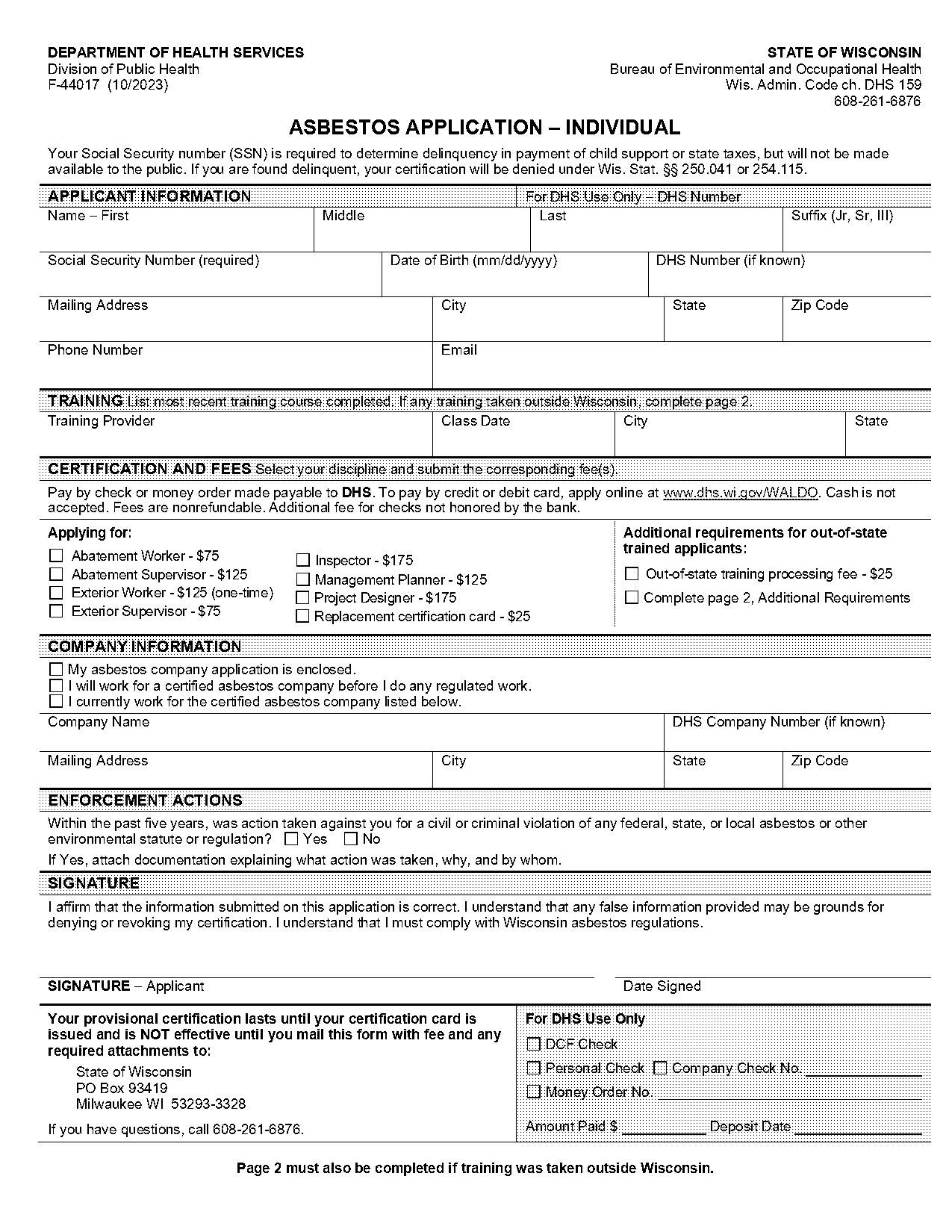 wisconsin online renewal card fee