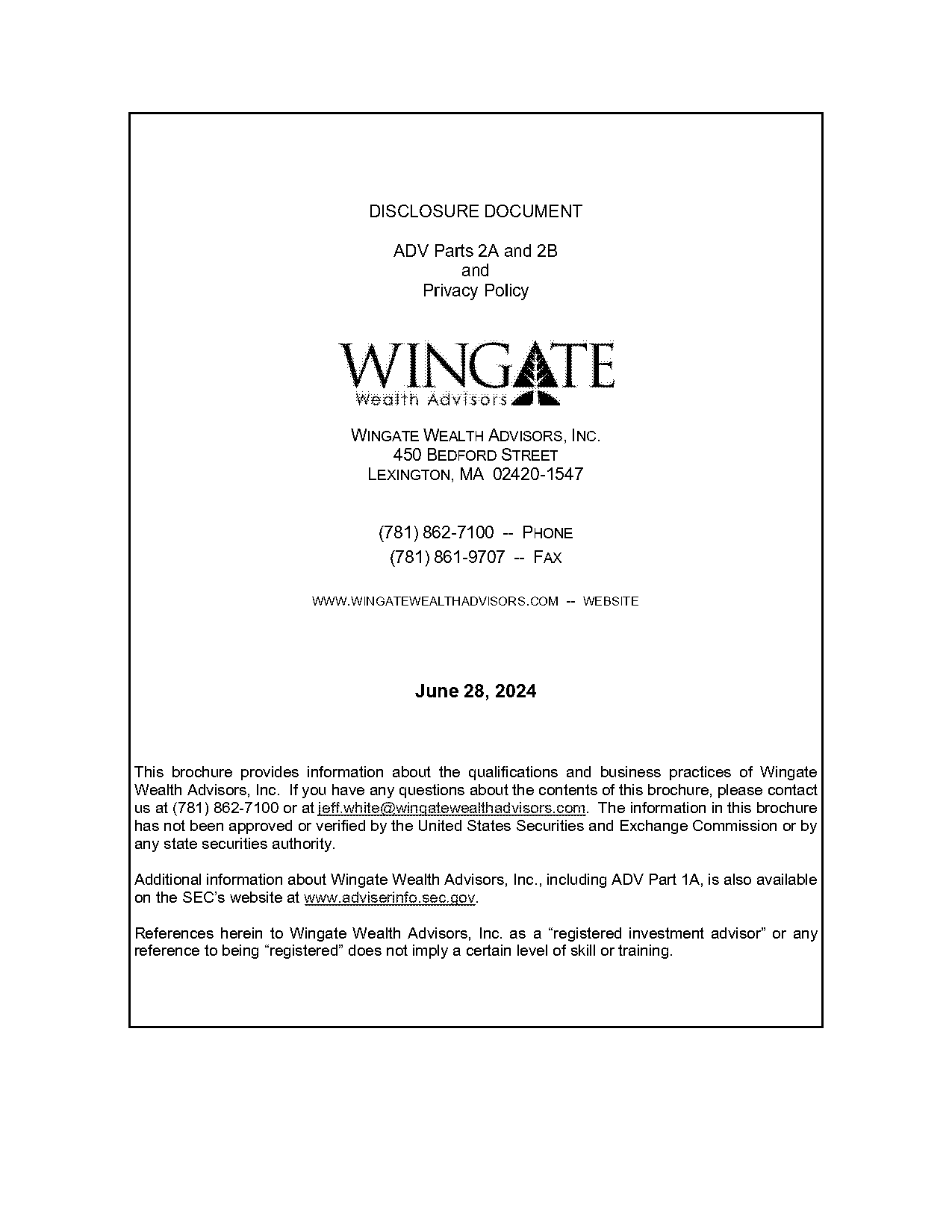 wingate pa program requirements