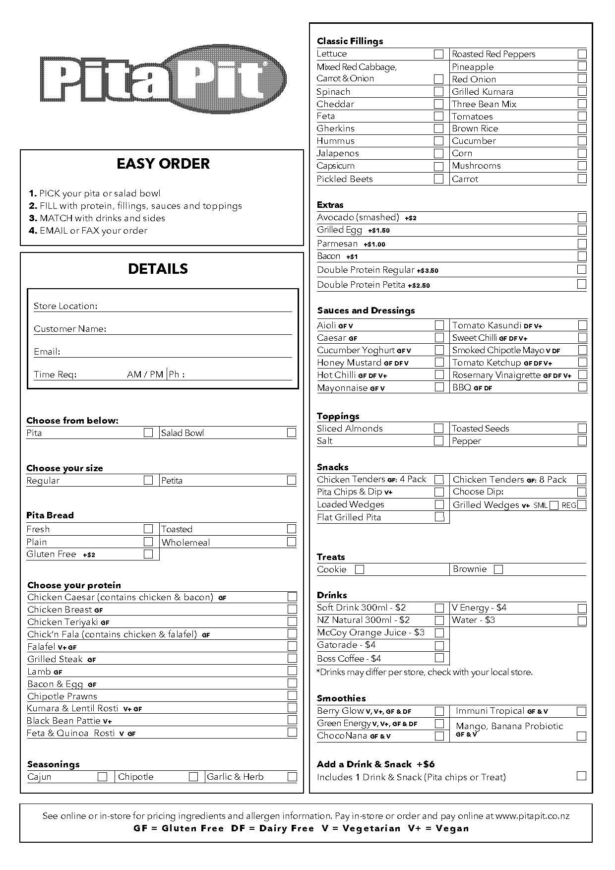 chipotle fax order form printable