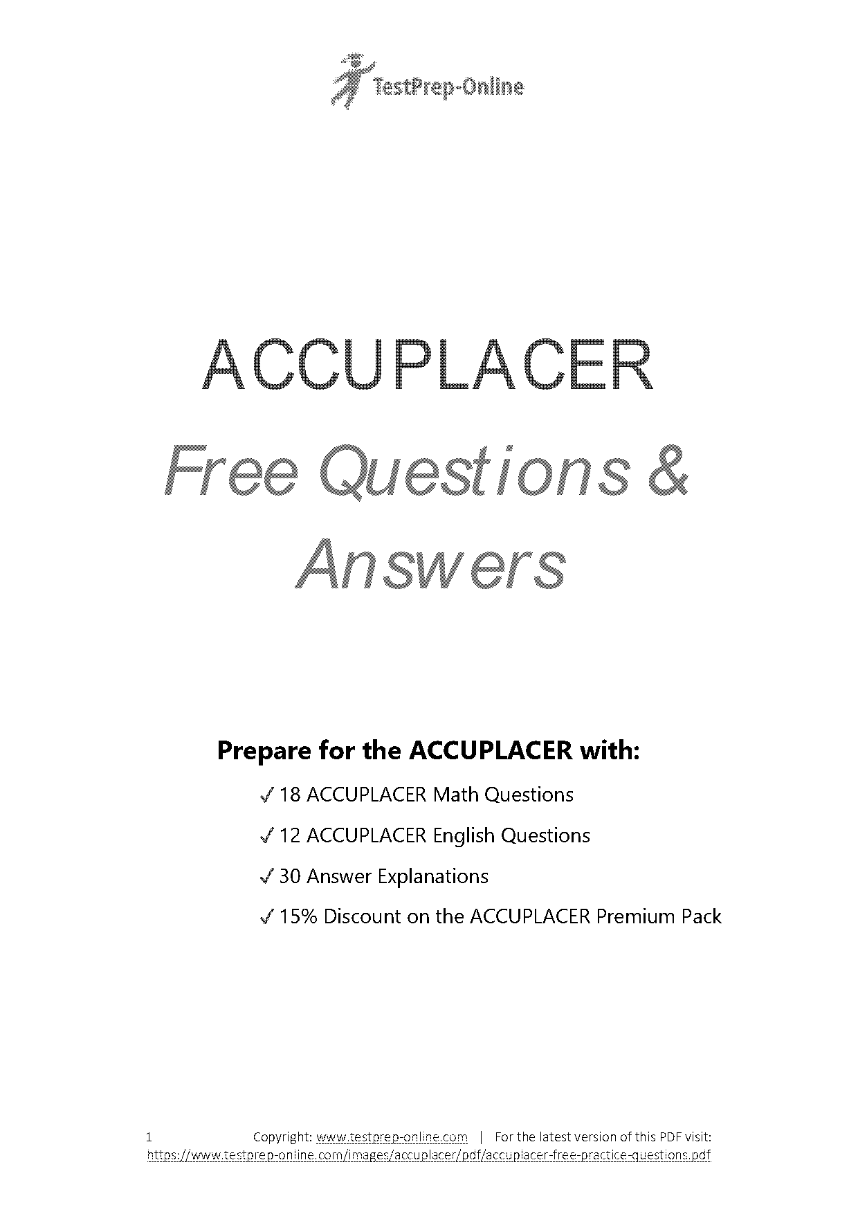 accuplacer sample tests english