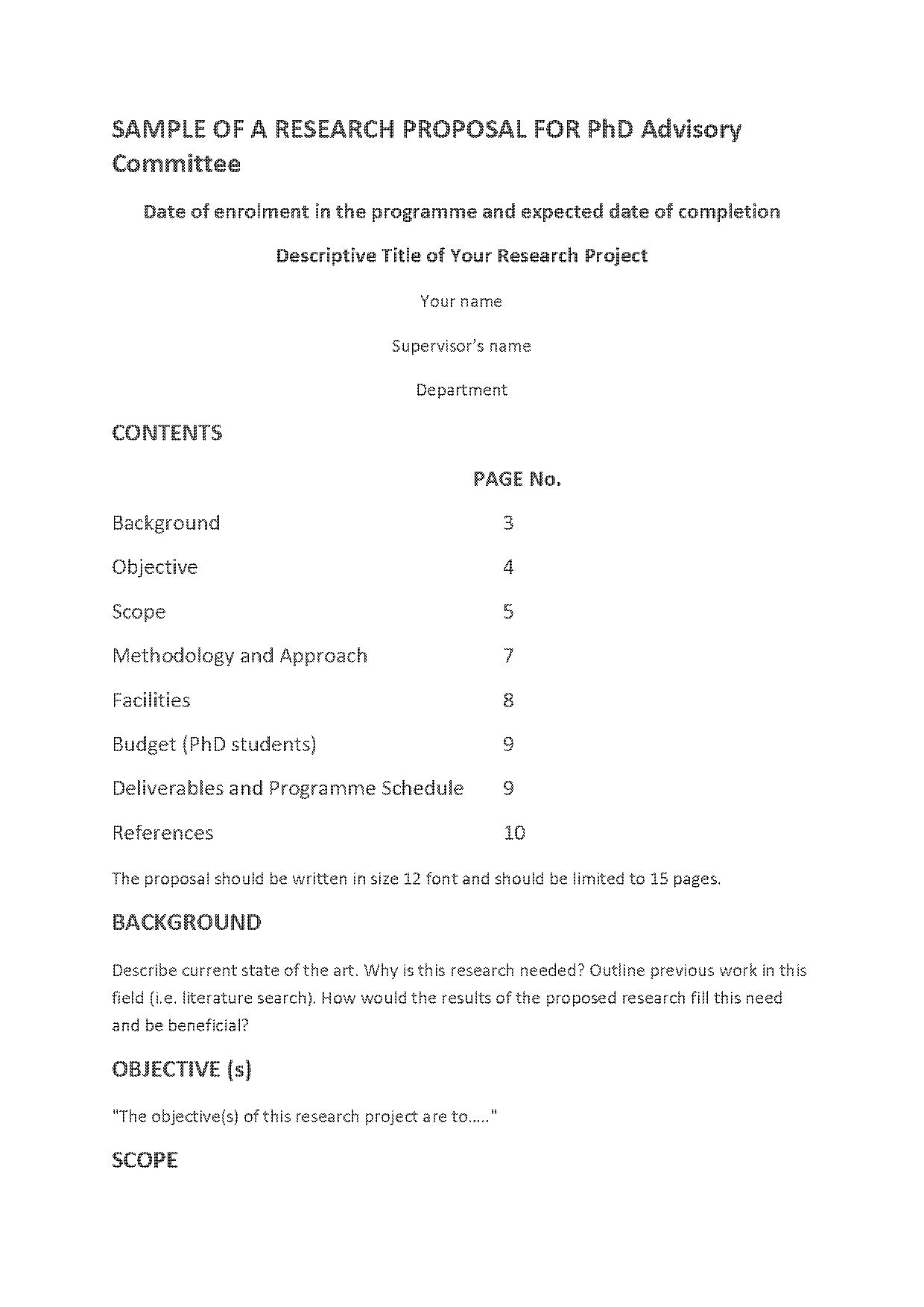 computer science phd proposal sample