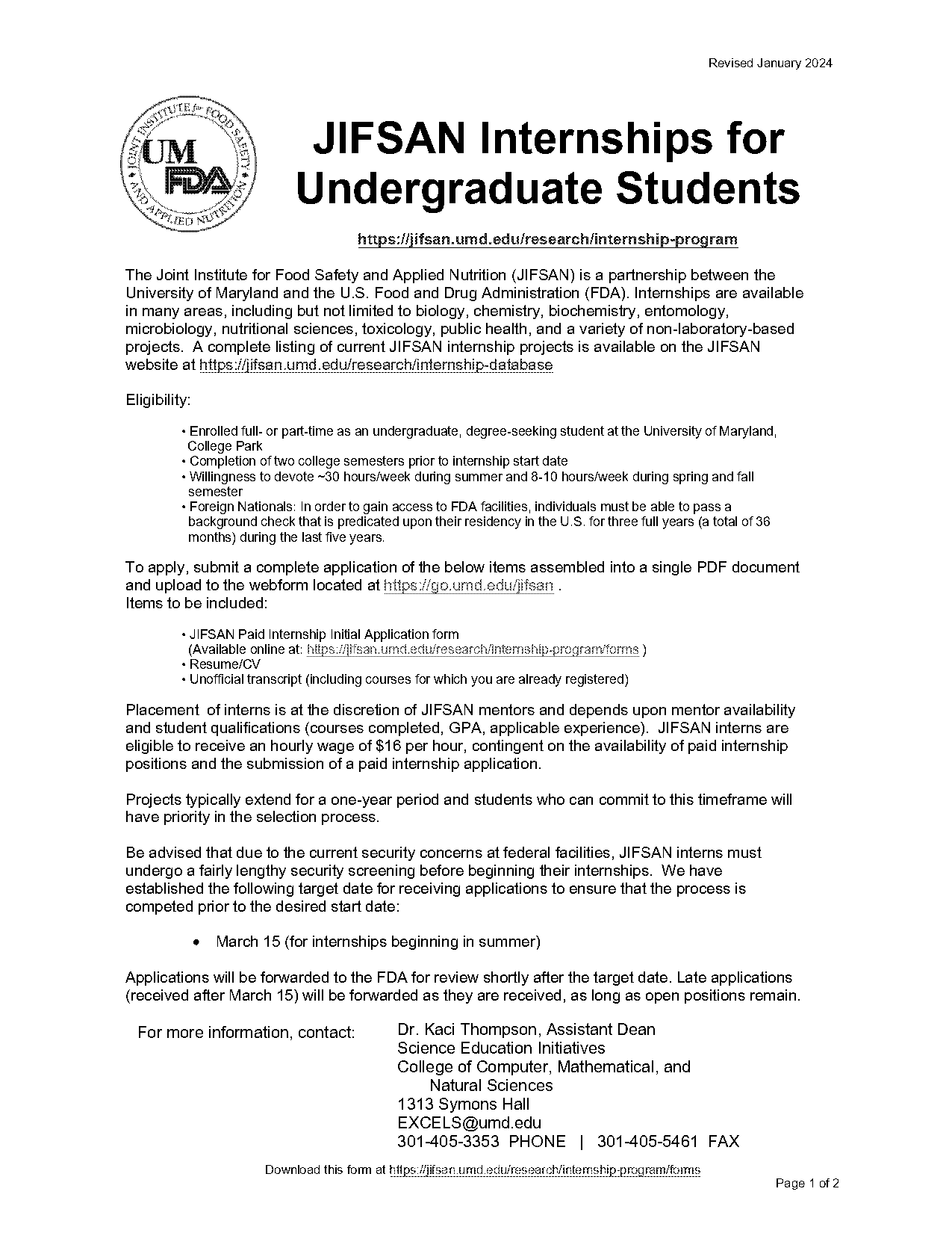 umd do you use unofficial transcript for job application