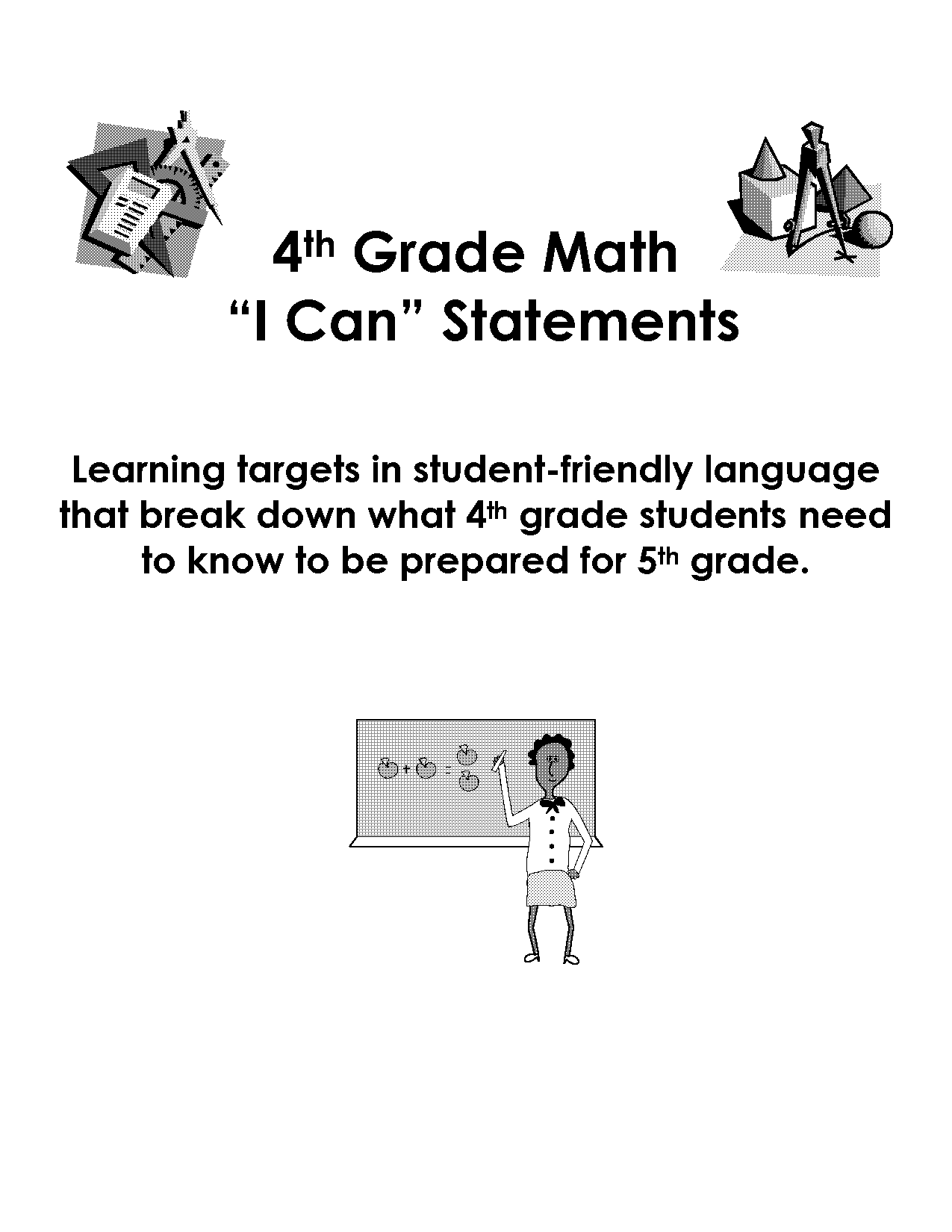 printable common core standards with i can statements