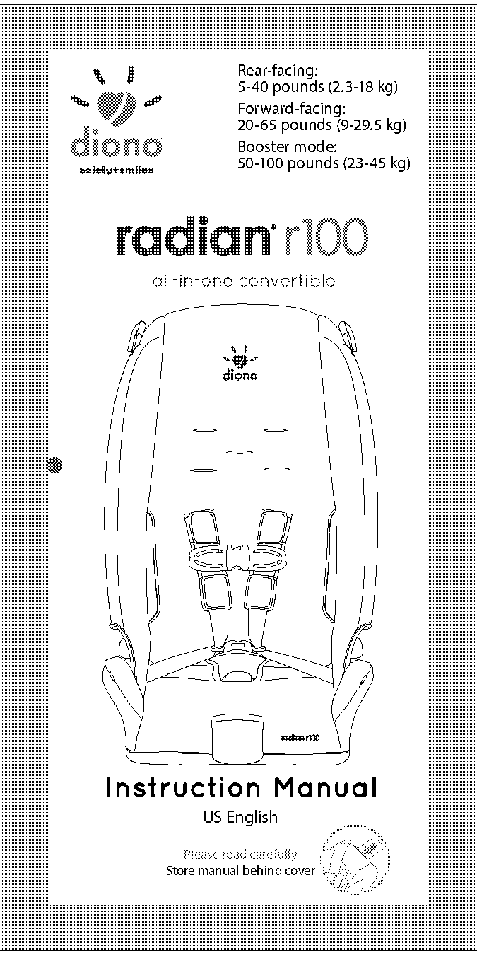 diono car seat instructions radian