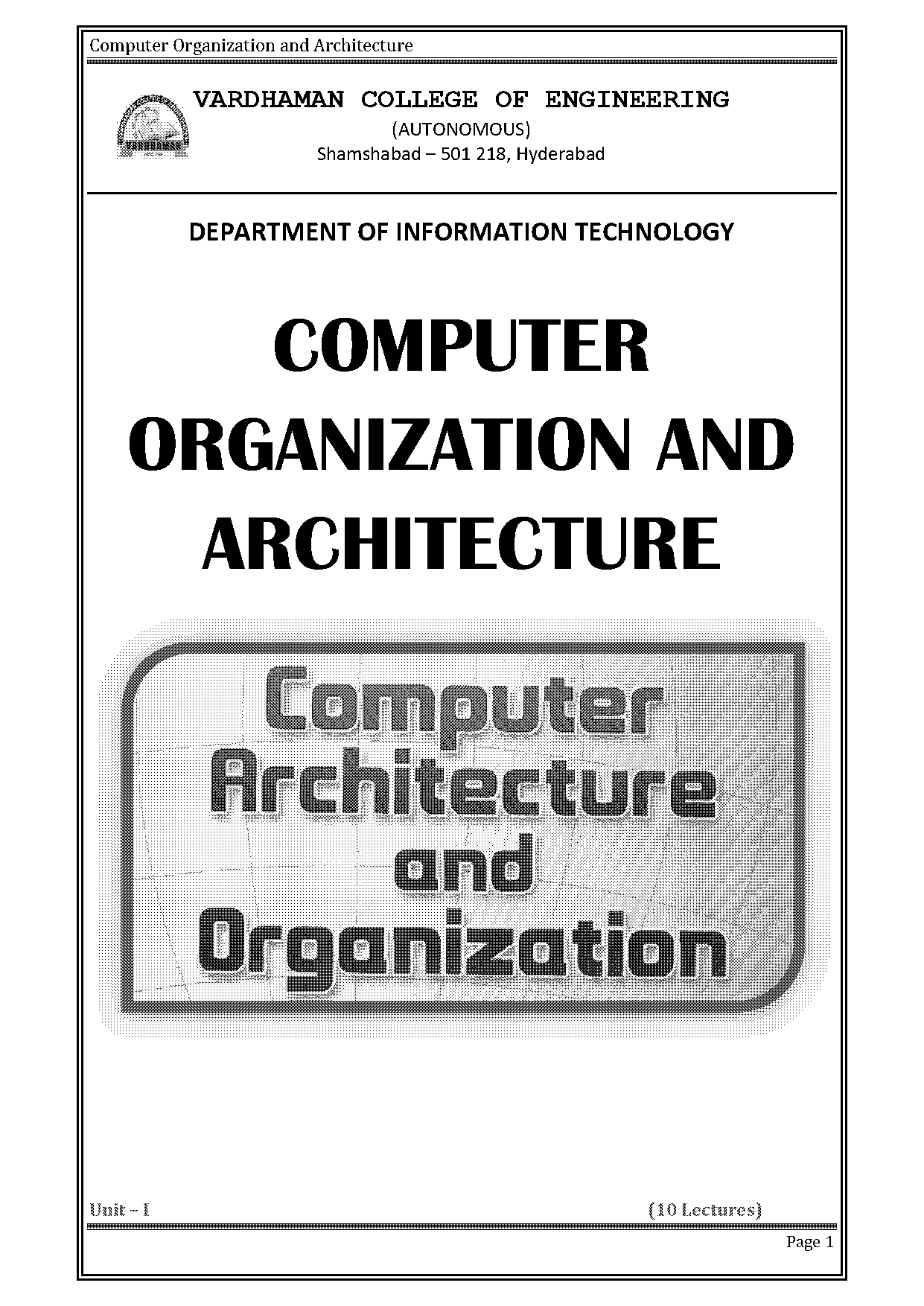 computer architecture and design books pdf