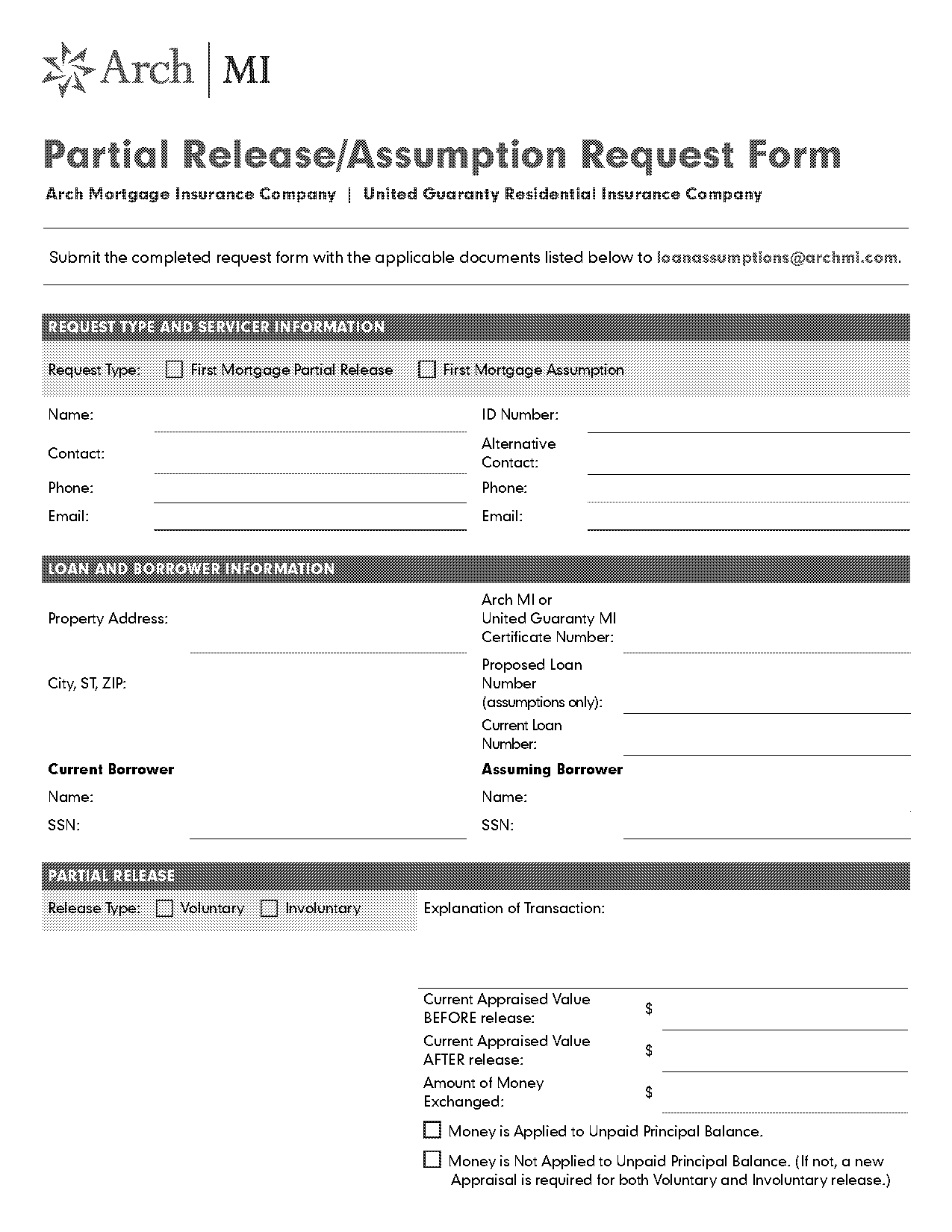 insurance appraisal request form