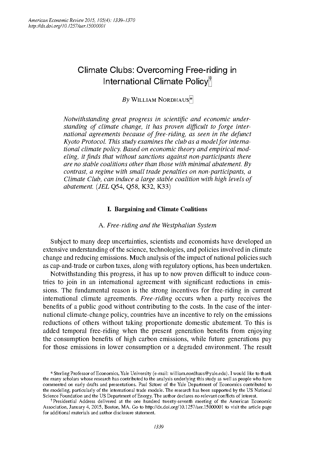 what did the paris climate agreement cost the united states