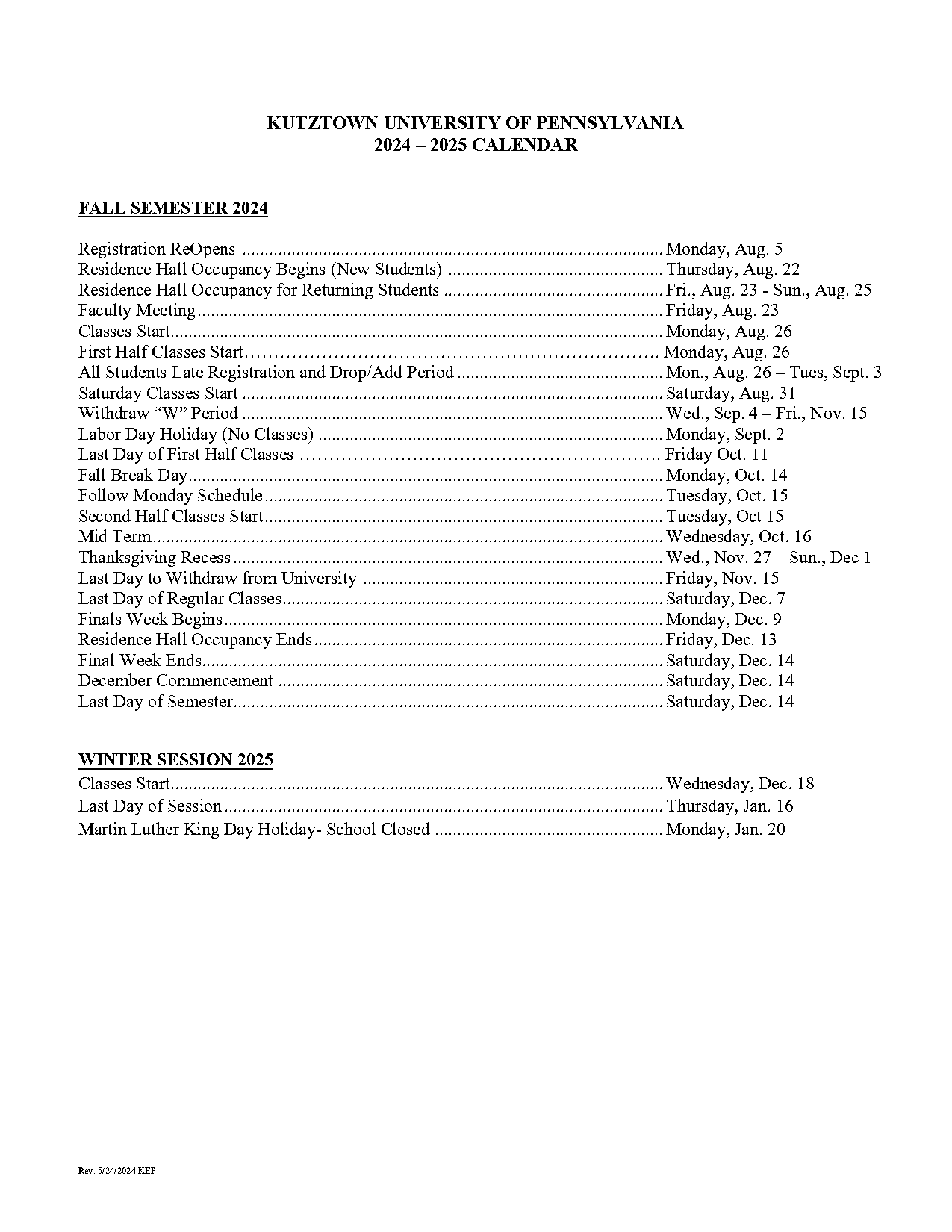 bugle school term dates