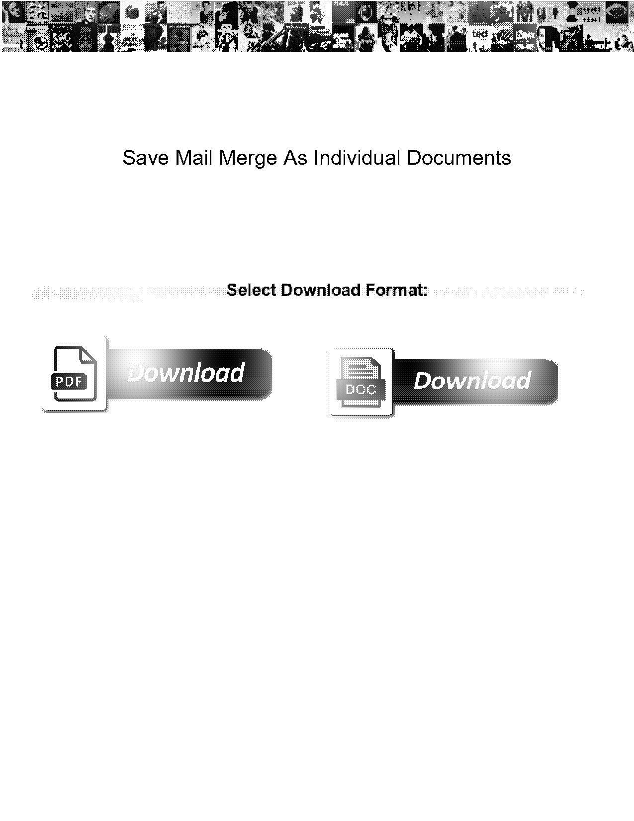 vba mail merge template separate docs