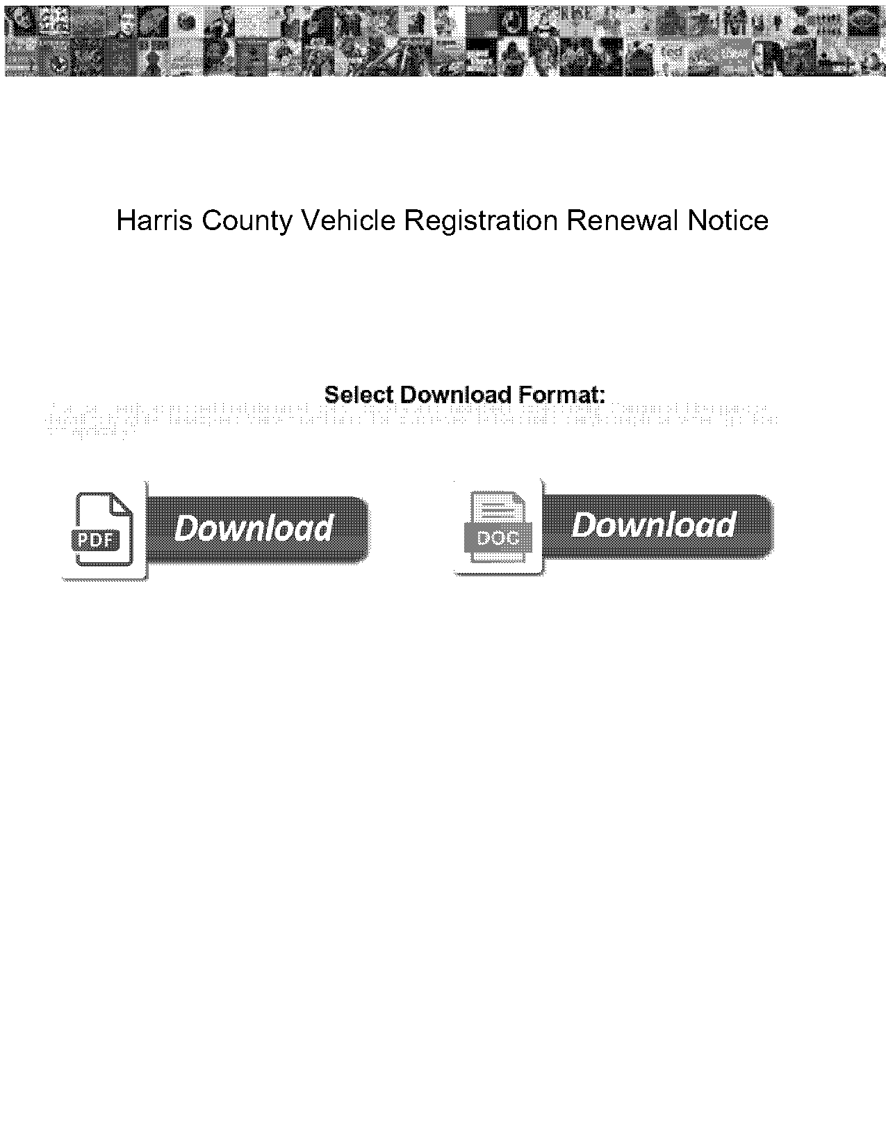 harris county vehicle registration renewal