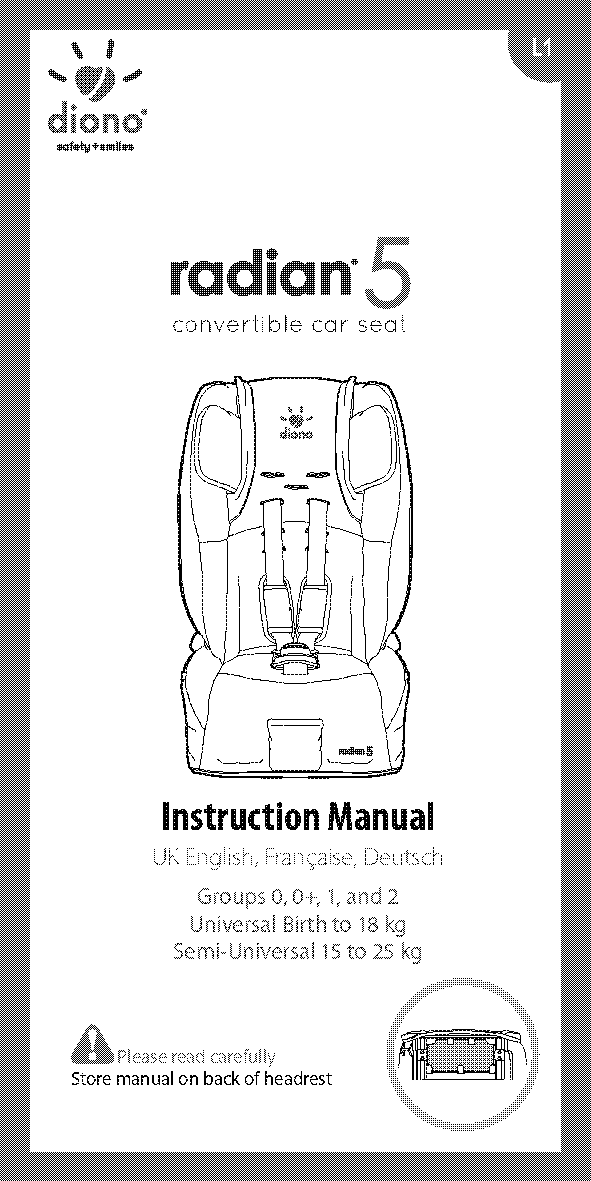 diono car seat instructions radian