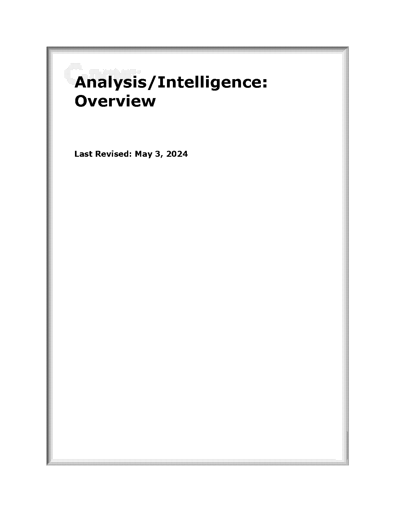 business intelligence analysis pdf