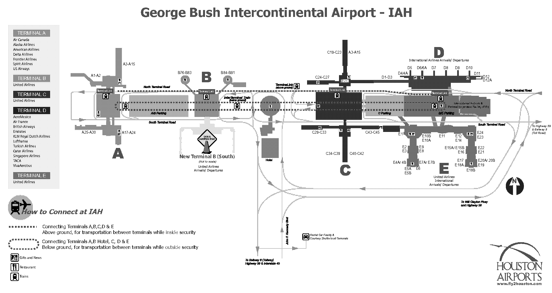 george bush terminal b