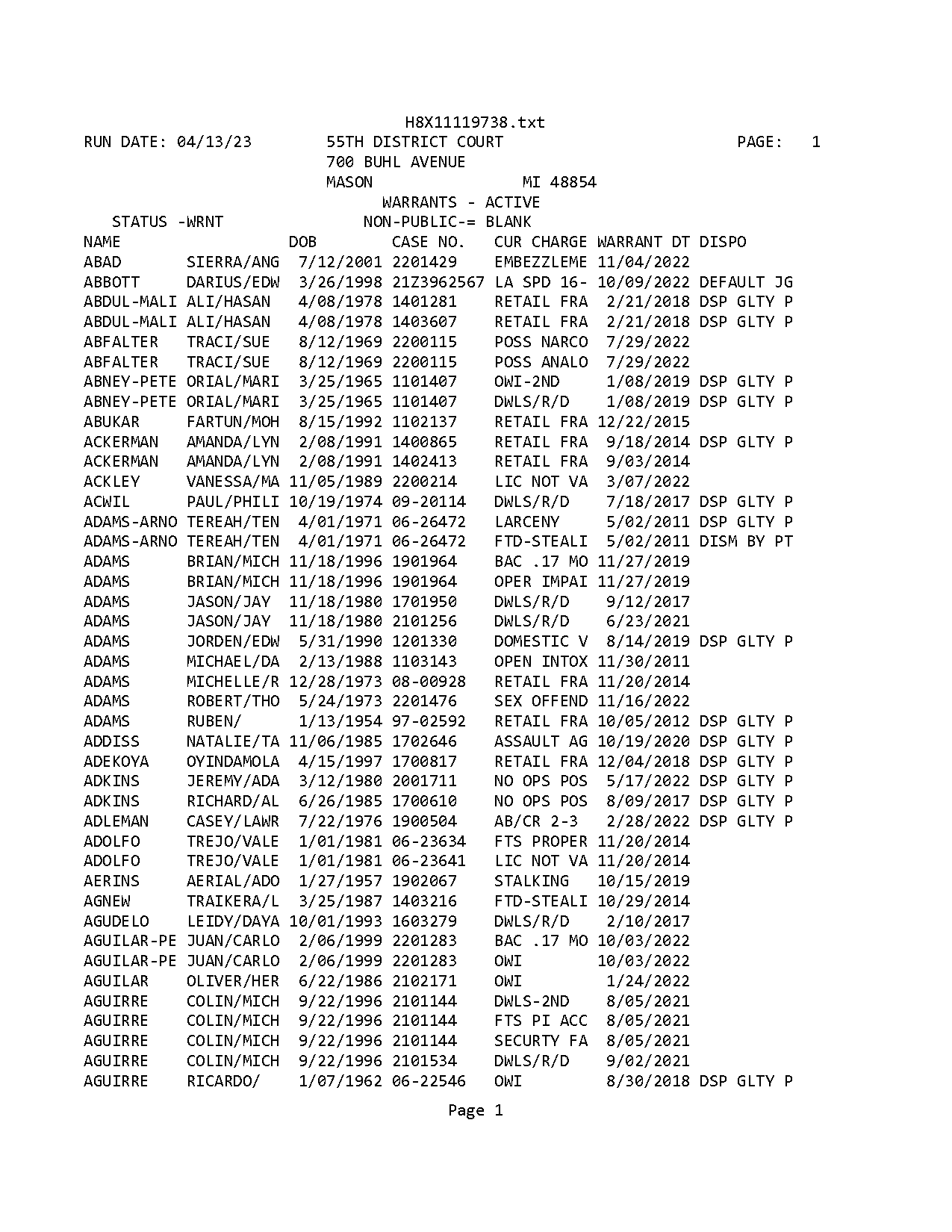 david elijah edmonds michigan police record