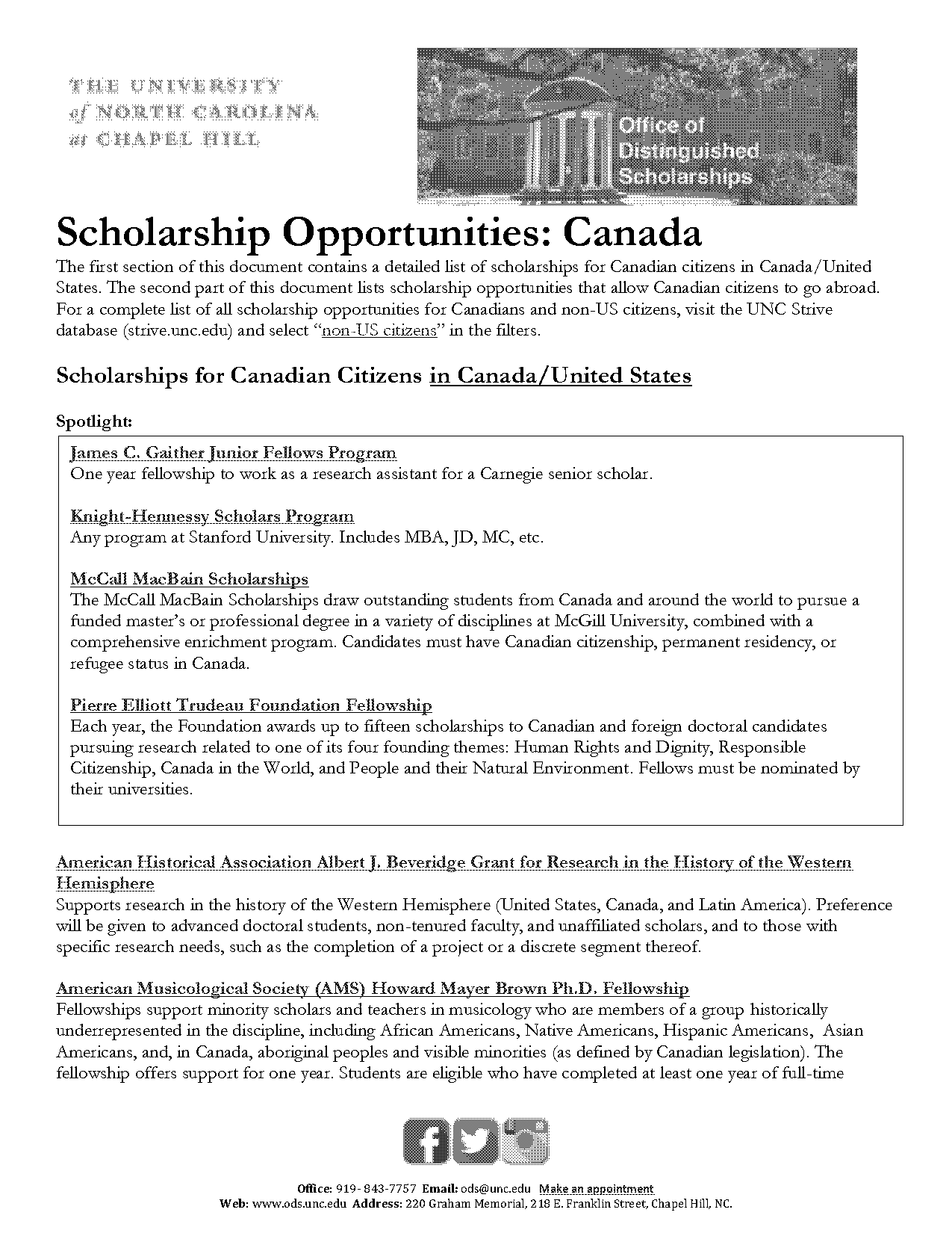 application for scholarships in canada