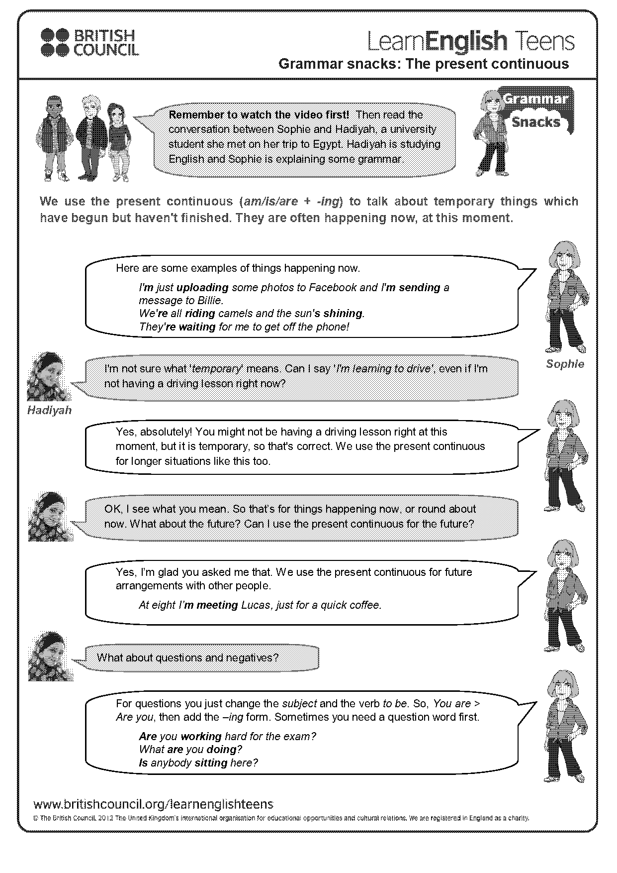 present continuous double consonant rule