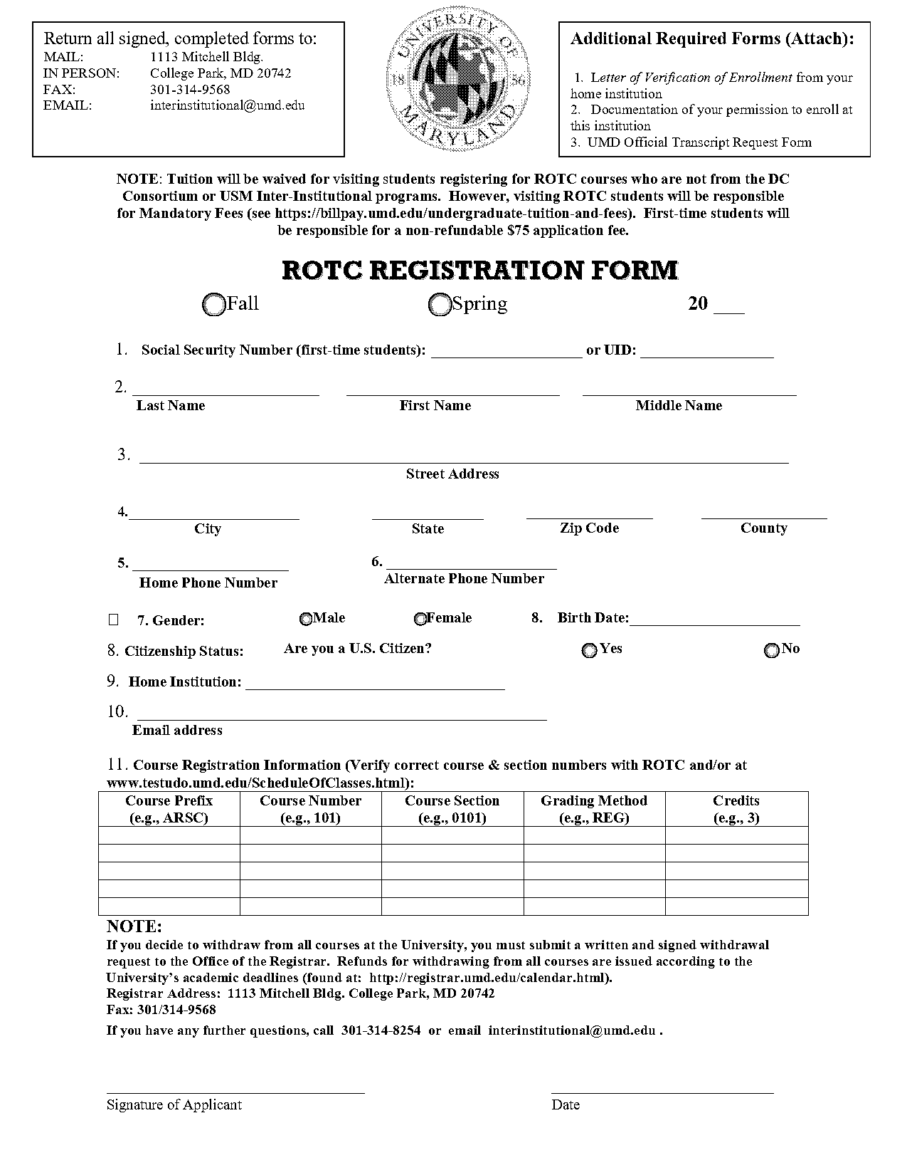 umd do you use unofficial transcript for job application