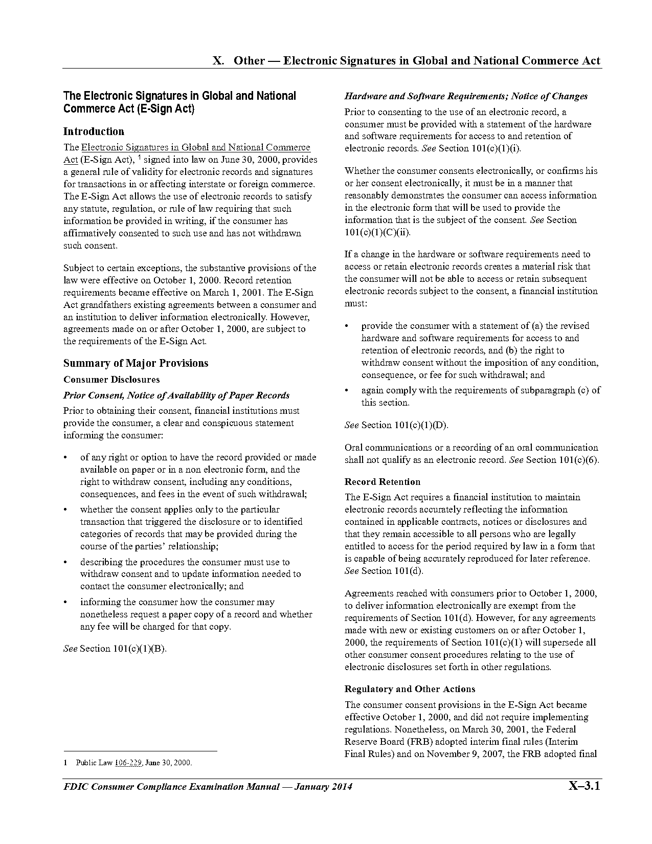 electronic transaction act summary