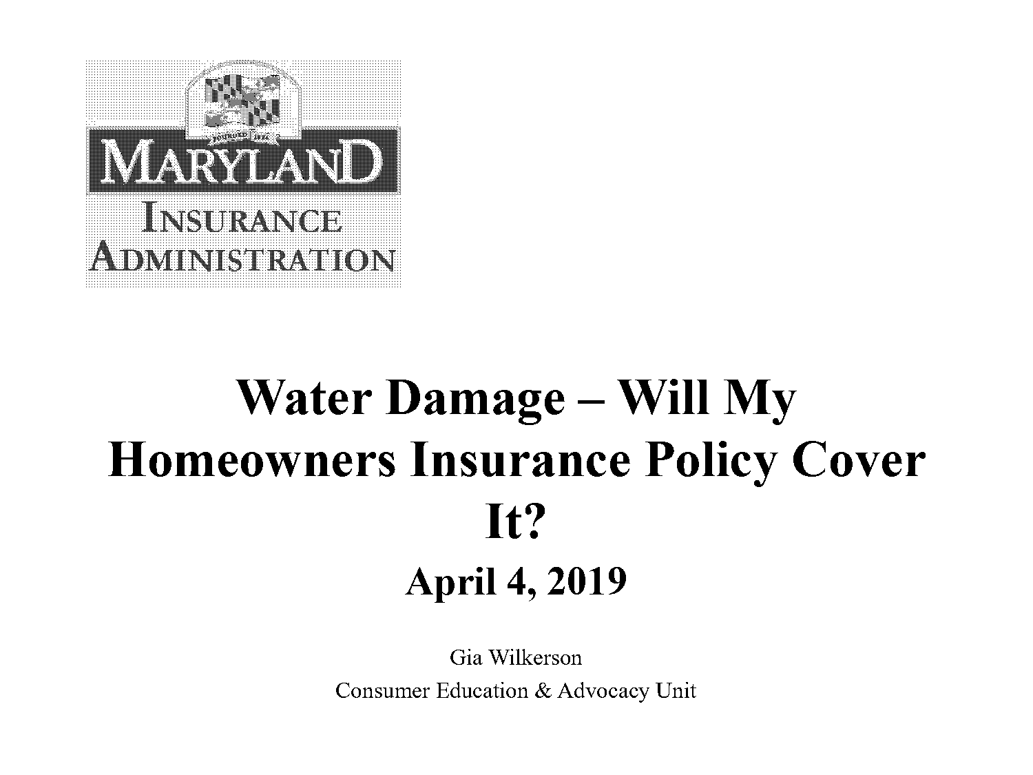 damage covered insurance policy