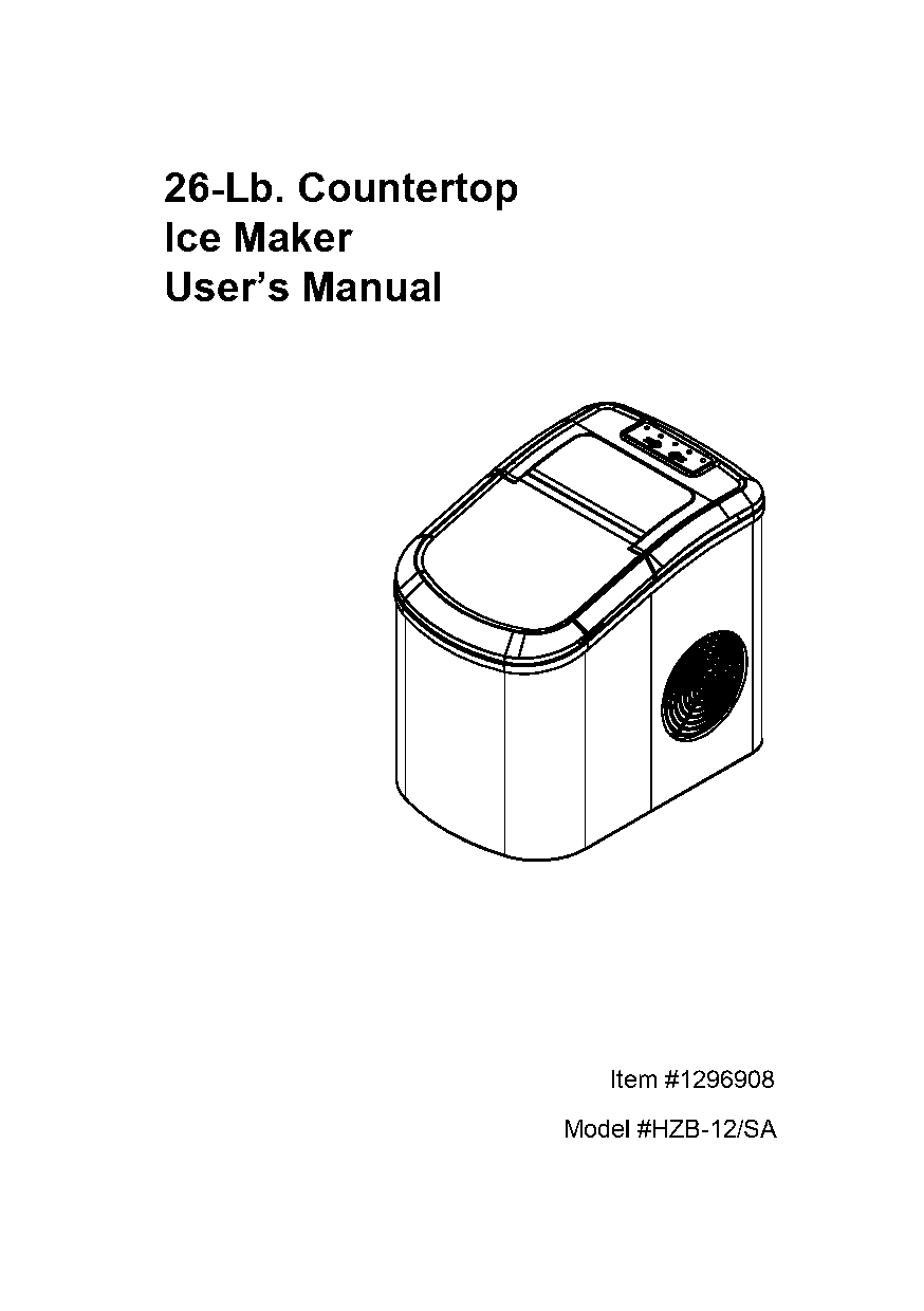 vivohome ice maker instructions