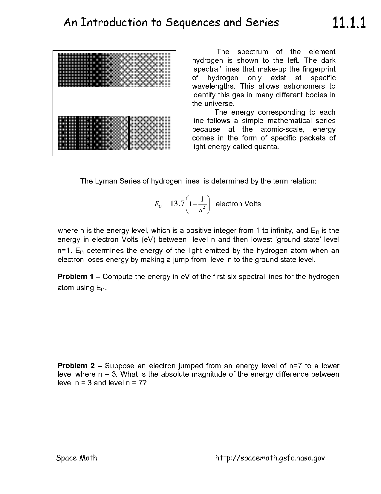 arithmetic series definition and example