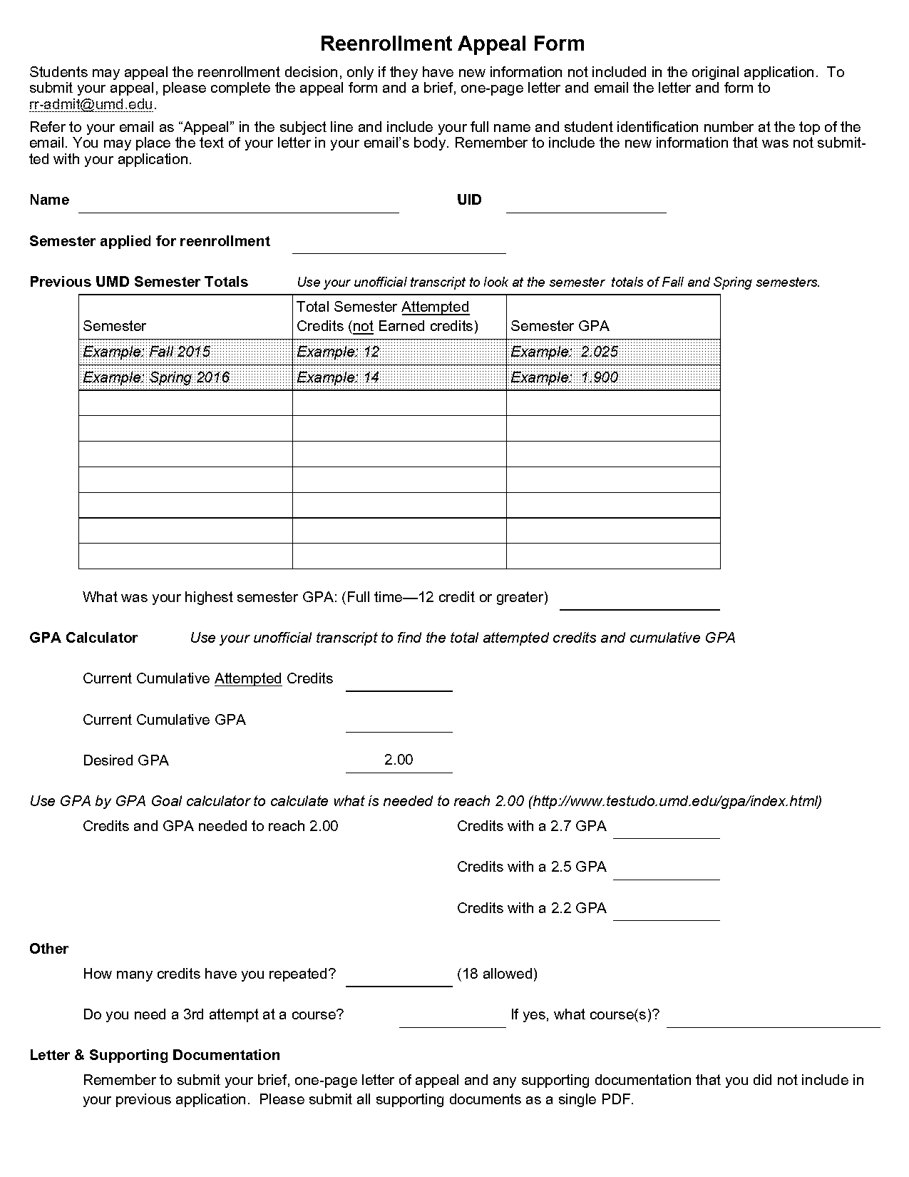 umd do you use unofficial transcript for job application