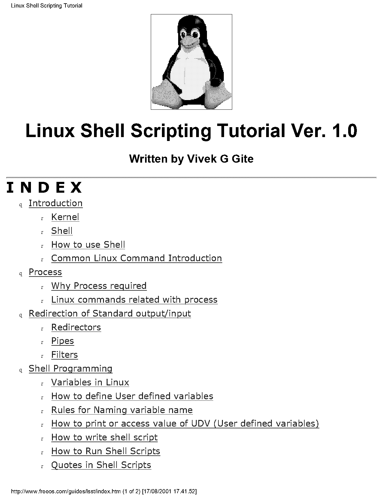 write a linux shell script